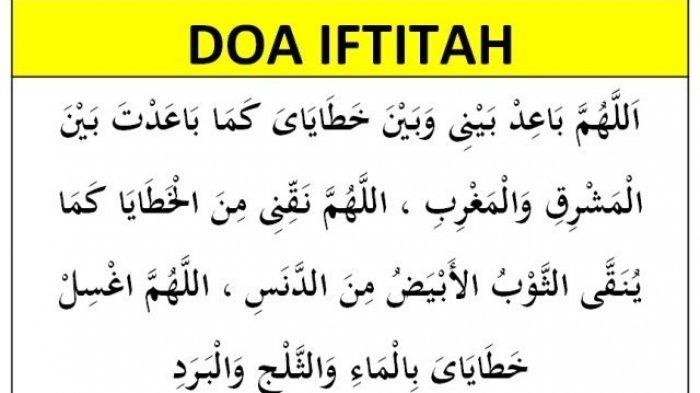 Macam-Macam Doa Iftitah Dalam Bahasa Arab, Latin dan