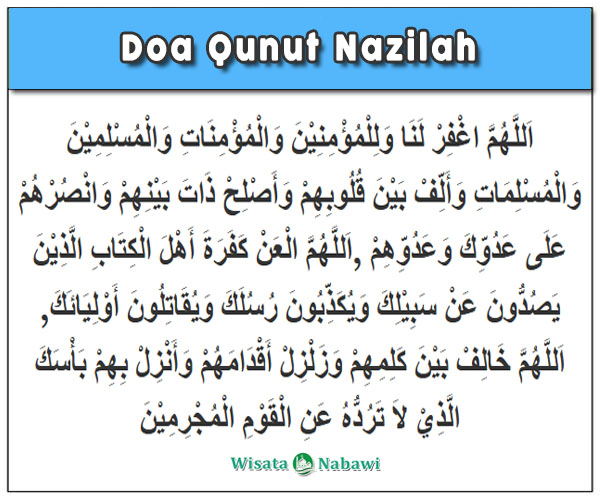 Bacaan Doa Qunut Nazilah Untuk Hindari Wabah dan Musibah